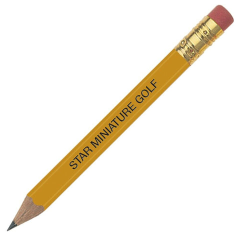 Personalized Hex Golf Pencil with Eraser Imprinted with your Text