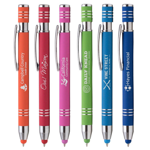 Personalized Pen Marin Softy Stylus Pen Laser engraved with your logo - 100 QTY