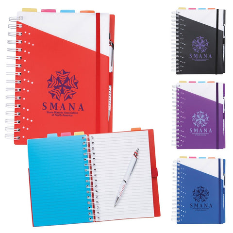 Promotional Souvenir® Notebook with Vertex Pen Printed
