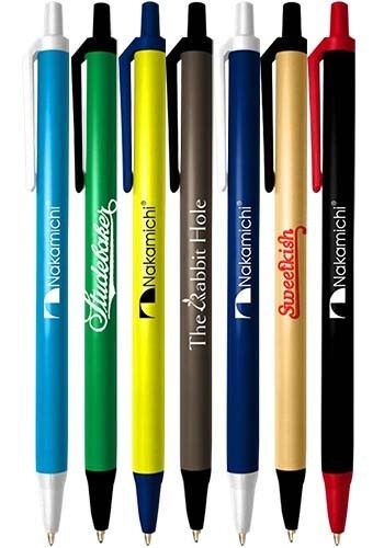 Personalized BIC Clic Stic Retractable Pens Printed with Your Logo /Message