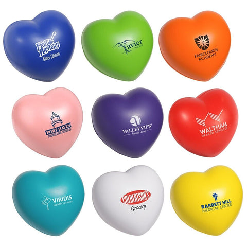 Personalized Valentine Heart Stress Balls Printed