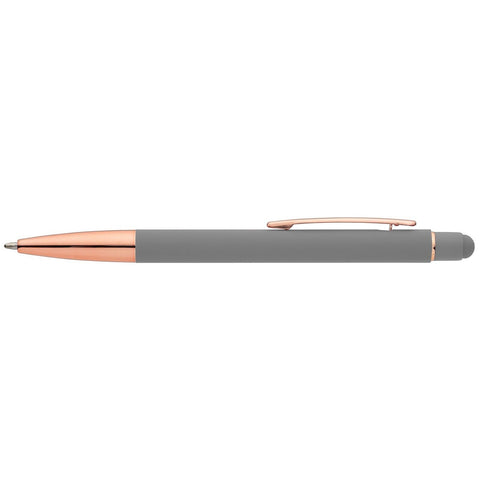 Promotional Sonic Softy Rose Gold Stylus Gel Pen Laser Engraved