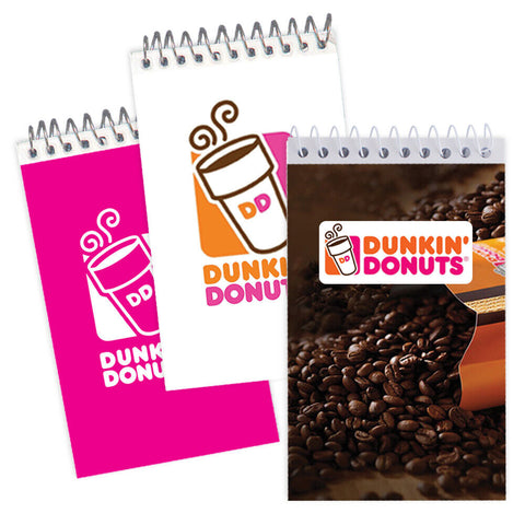 Promotional SimpliColor Spiral Flip Pad 3"x5" Printed in Full Color