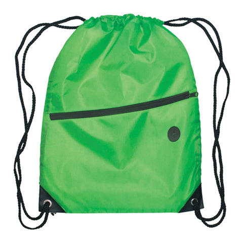 Custom Printed Daypack Drawstring Backpack Polyester Printed with Logo