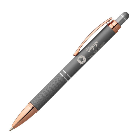Promotional Phoenix Softy Rose Gold Stylus Pen Laser Engraved