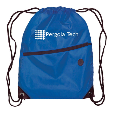 Custom Printed Daypack Drawstring Backpack Polyester Printed with Logo