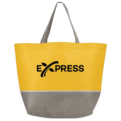 Promotional Julian Two-Tone Non-Woven Tote Bag Printed