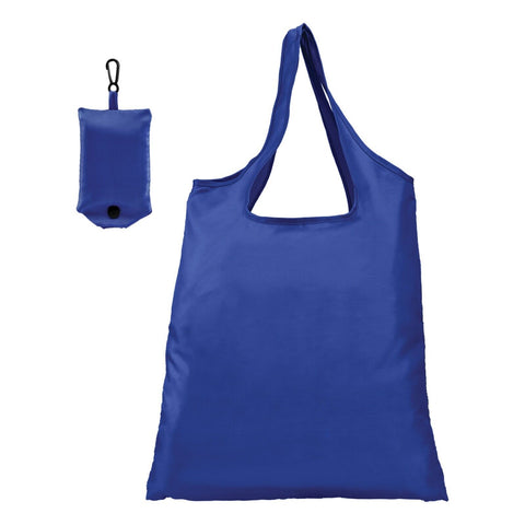 Promotional Santorini Foldaway Polyester Shopping Tote Bag Printed