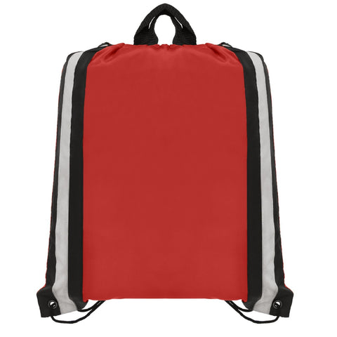 Custom Printed Klondike Drawstring Backpack Polyester Metallic imprint