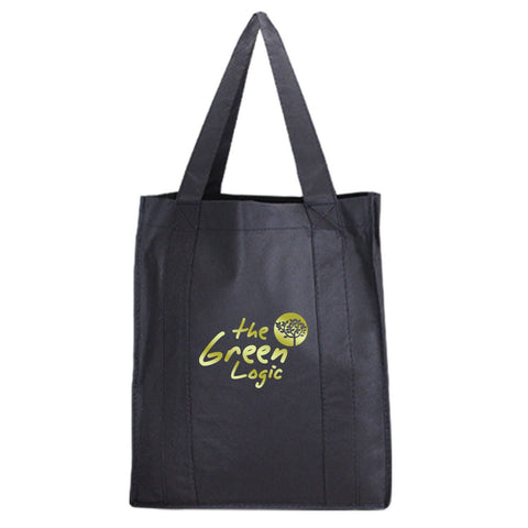 Custom Printed North Park Non-Woven Shopping Tote Bag Metallic imprint