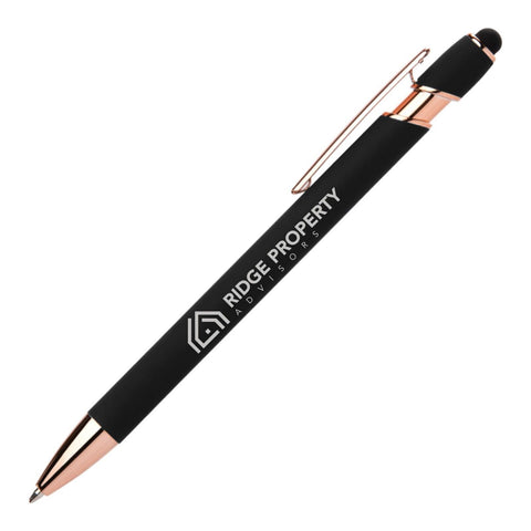 Custom Ellipse Softy Rose Gold Classic Stylus Pen