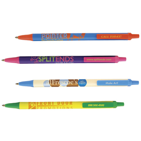 Personalized BIC Clic Stic Retractable Pens Printed with Your Logo /Message