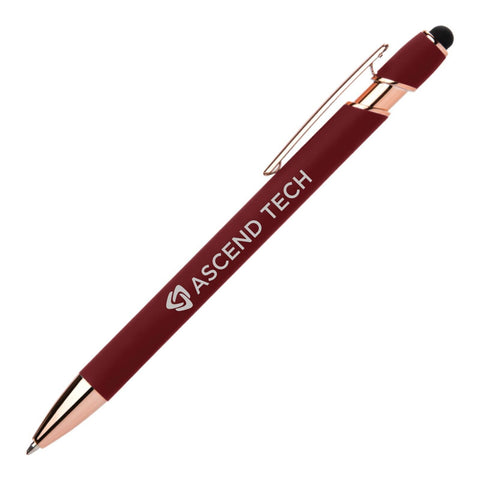 Custom Ellipse Softy Rose Gold Classic Stylus Pen