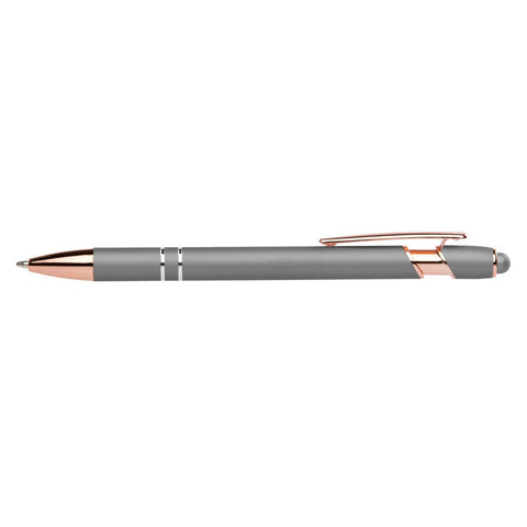 Personalized Ellipse Softy Rose Gold Metallic Stylus Pen