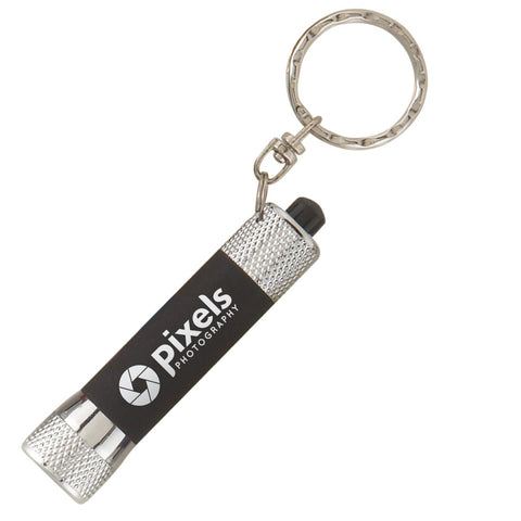 Personalized Chroma Softy LED Flashlight with Keyring Laser Engraved