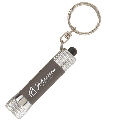 Personalized Chroma Softy LED Flashlight with Keyring Laser Engraved