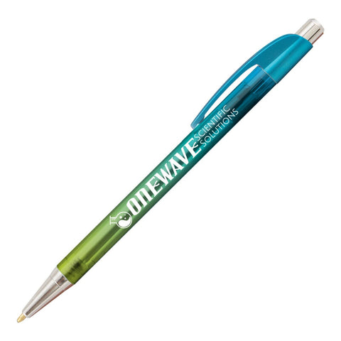 Personalized Sleek Elite Slim Ombre Click Pen Printed