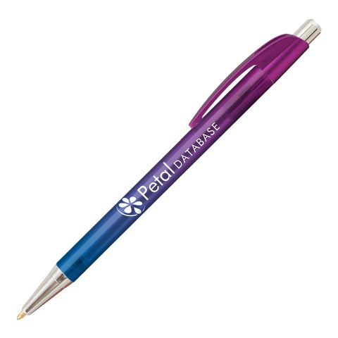 Personalized Sleek Elite Slim Ombre Click Pen Printed