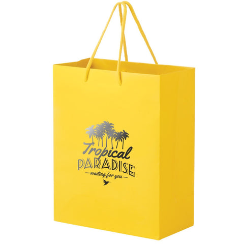 Custom Printed Matte Laminated Euro Tote Bag 8x4x10