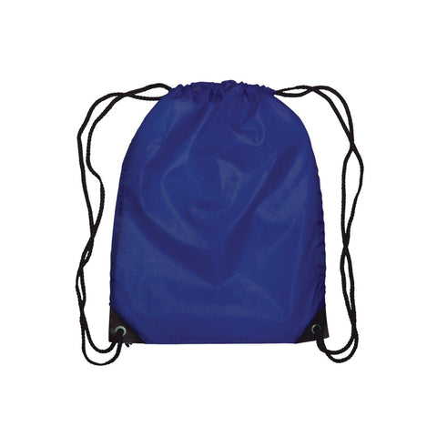 Custom Printed Broadway Drawstring Backpack Polyester Metallic imprint