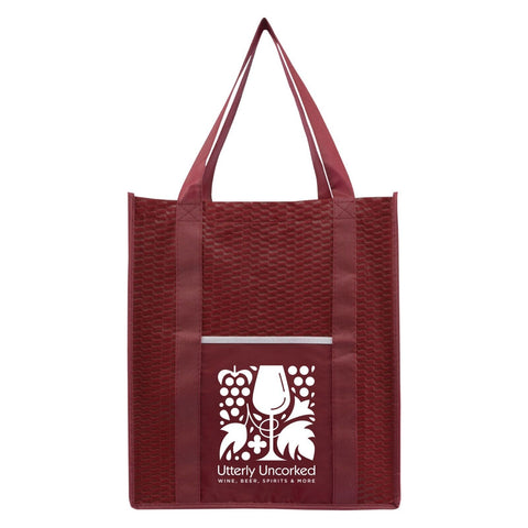 Personalized North Park Deluxe Non-Woven Shopping Tote Bag