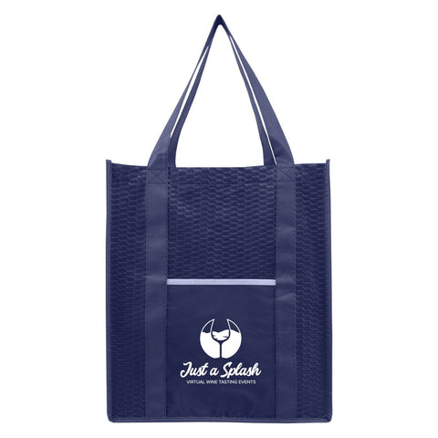 Personalized North Park Deluxe Non-Woven Shopping Tote Bag