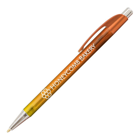 Personalized Sleek Elite Slim Ombre Click Pen Printed