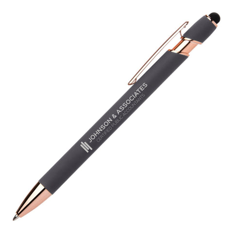 Custom Ellipse Softy Rose Gold Classic Stylus Pen