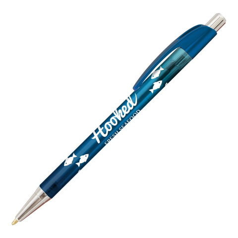 Personalized Sleek Elite Slim Ombre Click Pen Printed