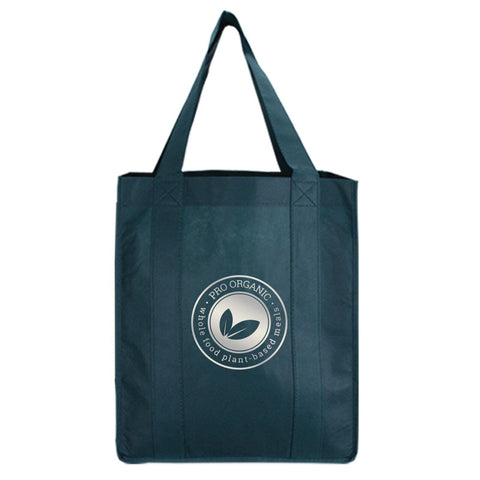 Custom Printed North Park Non-Woven Shopping Tote Bag Metallic imprint