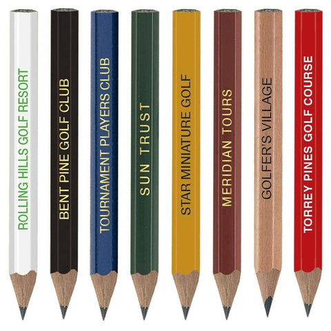 Personalized Hex Golf Pencil Imprinted with your Text