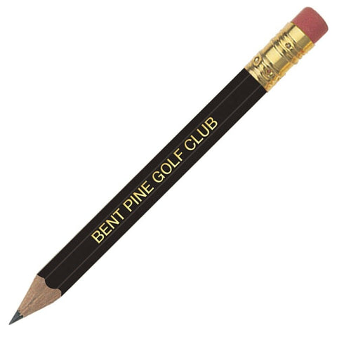 Personalized Hex Golf Pencil with Eraser Imprinted with your Text