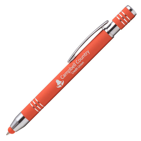 Personalized Pen Marin Softy Stylus Pen Laser engraved with your logo - 100 QTY