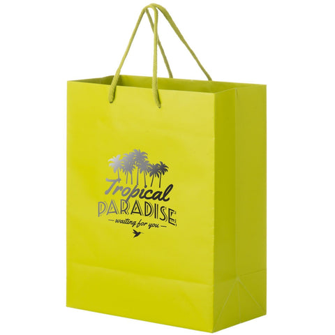 Custom Printed Matte Laminated Euro Tote Bag 8x4x10