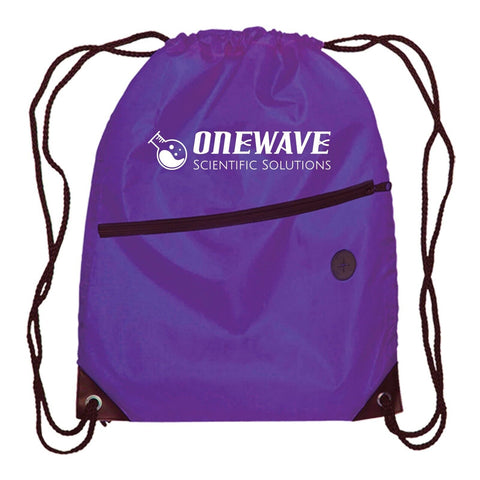 Custom Printed Daypack Drawstring Backpack Polyester Printed with Logo