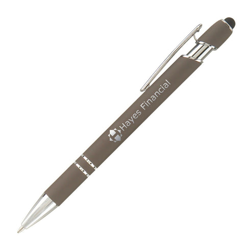 Custom Ellipse Softy Stylus Pen Laser Engraved with Your Imprint