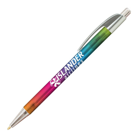 Personalized Sleek Elite Slim Ombre Click Pen Printed