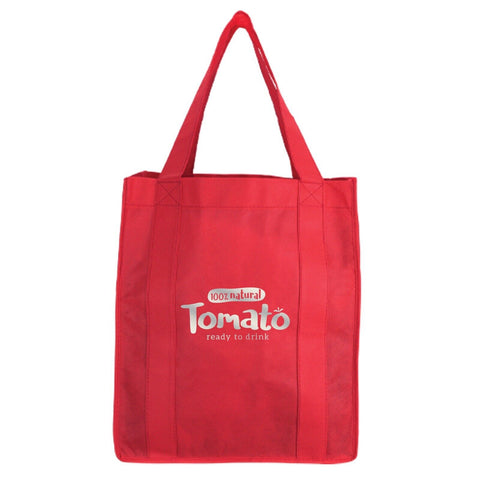 Custom Printed North Park Non-Woven Shopping Tote Bag Metallic imprint