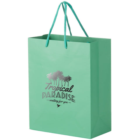 Custom Printed Matte Laminated Euro Tote Bag 8x4x10