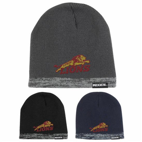 Personalized Koozie Two-Tone Beanie Embroidered with Your Logo