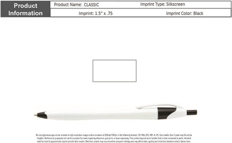 Promotional Stratus Classic Click Pen Printed with Your Logo