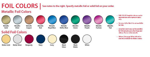 Promotional Matte Color Twisted Paper Handle Shopper Foil Stamp 5"x8"