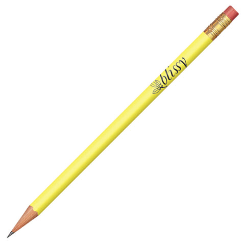 Personalized Round #2 Pencil Printed with Your Logo