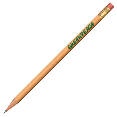 Personalized Round #2 Pencil Printed with Your Logo