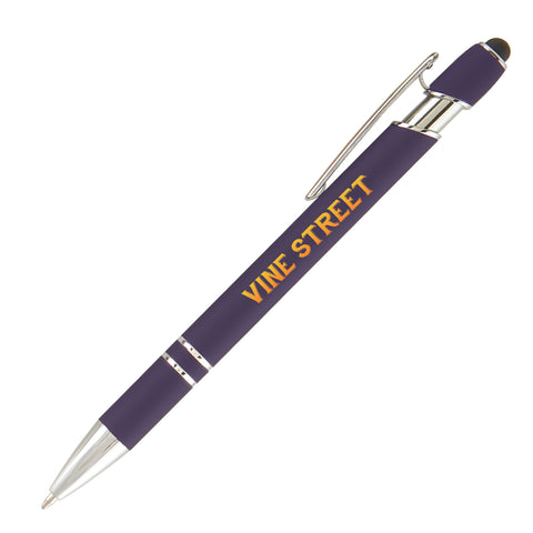 Promotional Ellipse Softy Stylus Pens Printed in Full Color