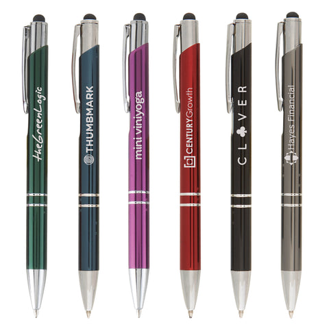 Personalized Tres-Chic Stylus Pen Laser Engraved Your Logo / Text