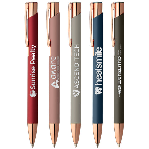 Personalized Crosby Softy Rose Gold Laser Engraved with Your Logo