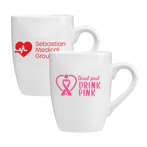 Promotional 14 oz. Ceramic Bistro Mug Printed with Your Logo