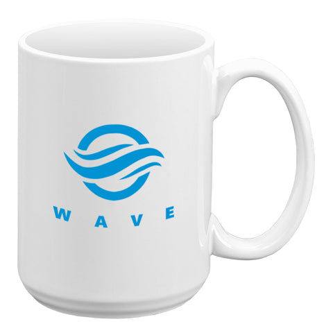 Personalized Seattle Tall 15 oz. White Ceramic Mug Printed with Your Logo