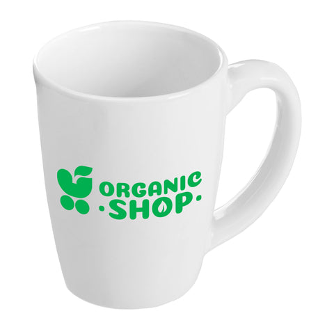 Personalized Vienna 11 oz. White Ceramic Bistro Mug Printed with Your Logo
